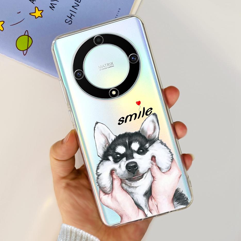 For Honor X9b 5G Case ALI-NX1 Cute Cat Butterfly Painted Cover Soft Silicone Phone Cases For Honor X9b X 9b HonorX9b Soft Fundas