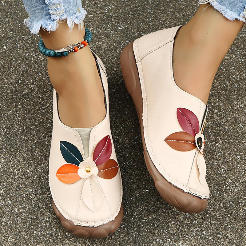 Buy Leather Breathable Moccasins Women Boat Shoes Ballerina Ladies