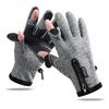 1 paar Verdicken Angeln Handschuhe Warme Anti-Slip Wasserdicht Zwei Finger Cut Handschuh Touchscreen Outdoor Winter Angeln Zubehör