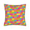 Candy Multicolor Building Blocks Pattern Pillow Cover Comfy Cushion Cover Funny Pillow Case For Living Room Chair