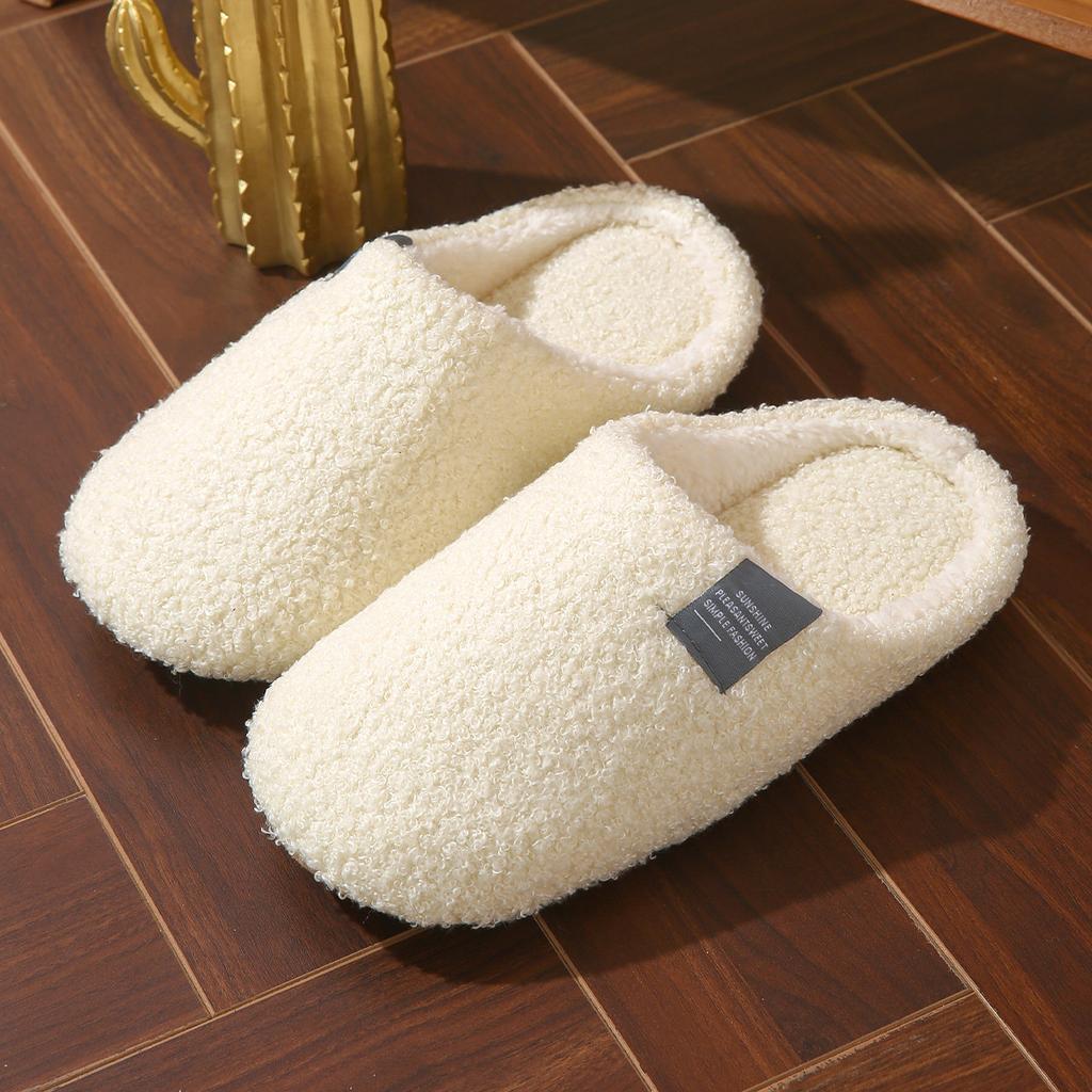 Winter Indoor Slippers Designed for Couples, Featuring Anti-Slip Properties And Warmth