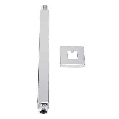 Τετράγωνος Σωλήνας Βραχίονα Ντους Οροφής από Ανοξείδωτο Ατσάλι Επιτοίχιος για Μπάνιο Κεφαλή Ντους Οροφής