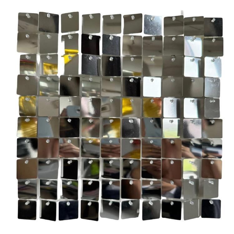 24Pieces  Reflective Party Decorations Interchangeable Glittering Panels For Photo Booth Backdrops Event