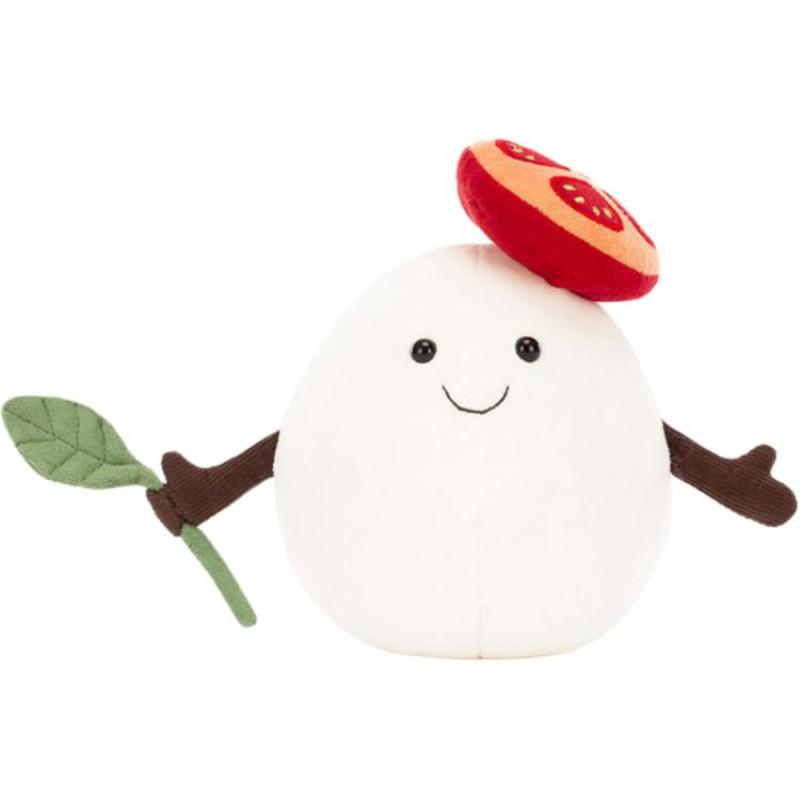 Jellycat Fun Food Amuseables Mozzarella Cheese Cute Cute Doll Plush Doll 12cm High