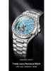 Durenwei Men's Luminous Nautilus Automatic Waterproof Watch with Transparent Skeleton Design
