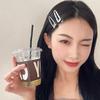 4/24Pcs Silver Y2k Hair Clips for Women Hollow Out Metal Duckbill Clip Gilrs Hairpins Side Clips Styling Girls Hair Accessories