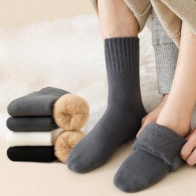 Herren Winter Plüsch Verdickte Warme Schweißabsorbierende Socken Bodensocken