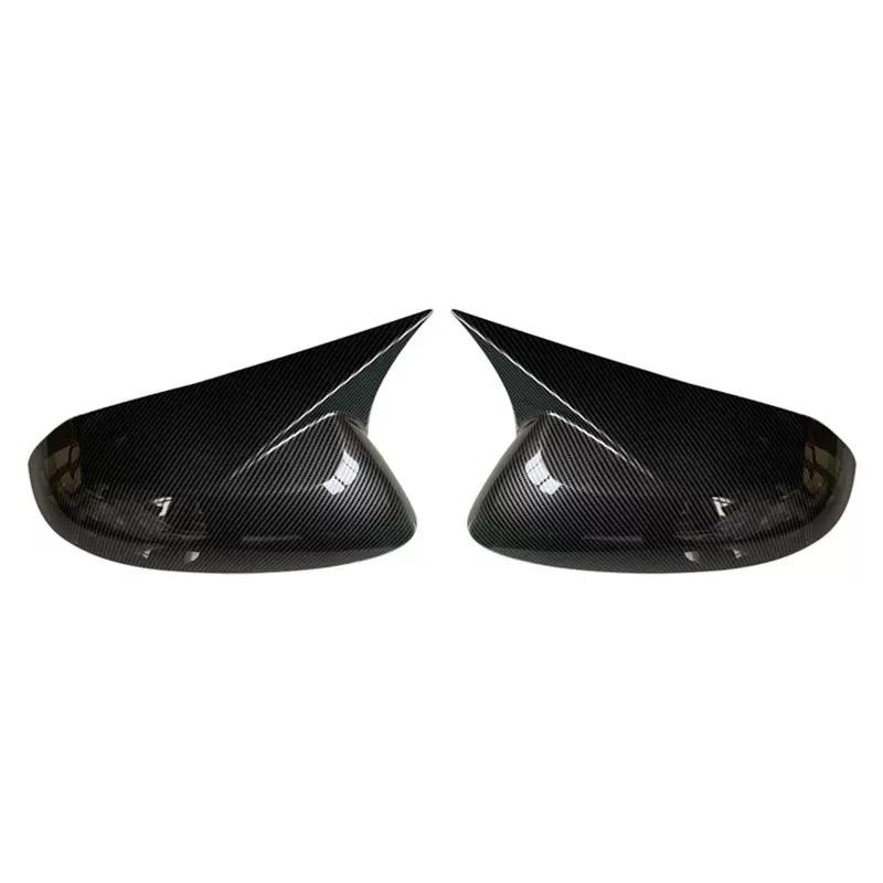 Car  Rearview Side Mirror Cover Fit For Hyundai I10 2015 2016 2017 2018     Wing Cap Rear View Case Trim Carbon Fiber