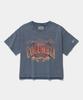 COLUMBIA UNIVERSITY Cu Campus Mineral Washed Women S/S T-Shirts_Gracie Blue