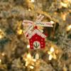 Ornements Peluches Arbre de Noël faits à la main et Décorations Clochettes Nouvel An pour Suspendre dans la Voiture