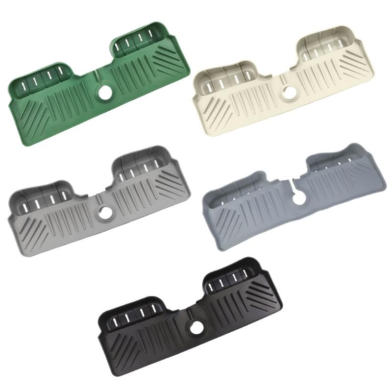 Kitchen Sink Splash Guards Drying Rack and Soap Holder Kitchen Sink Supply Faucet Splash Mats,Bathroom