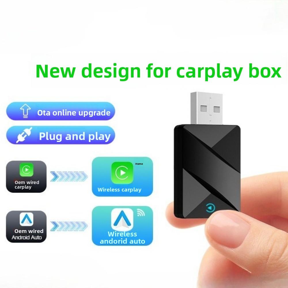 Wireless CarPlay Adapter Android Auto Box Convert Wired to Wireless for Car Multimedia System