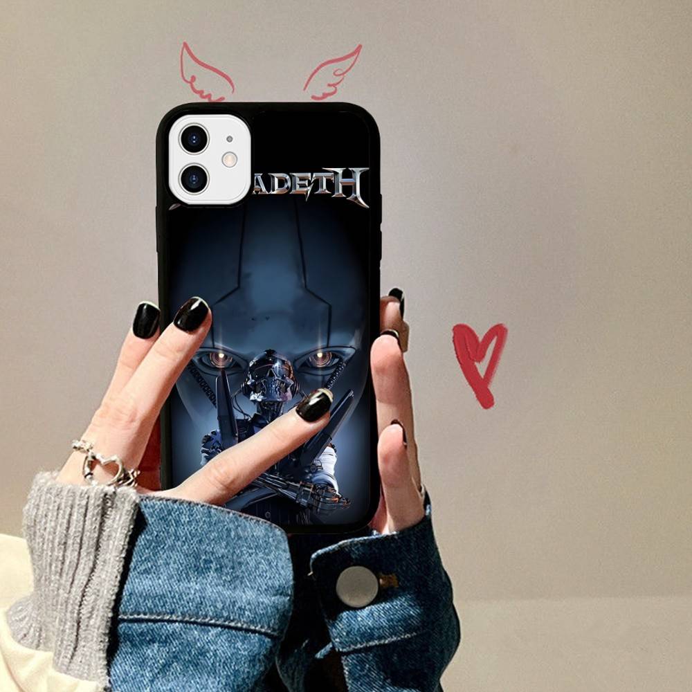 

M-Megadeth Logo PC+TPU Phone Case For IPhone 17 16 15 14 PRO MAX 11 12 13 PLUS MINI Cover iPhone 12