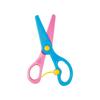 Cute Children's Round-Head Safety Scissors - Plastic Hand-Friendly Paper Crafting Tool for Kindergarten and DIY Projects