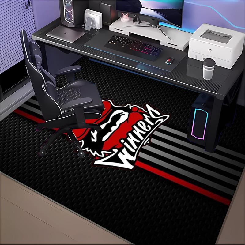 Fc Crest Design Printed Office Carpet Chair Cushion  Entryway Rug, Rugs for Living Room, Bedroom Christmas gifts