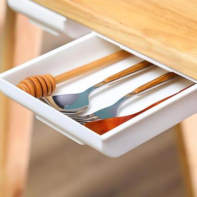 Huishoudelijke Punch-vrije Onder-de-Tafel Lade Home Keuken Diversen Opbergdoos CLE