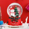 Drehende Karussell-Spieluhr mit Schneekugel-Effekt Kindergeburtstagsgeschenk Dekorative Harz-Musikinstrument Spielzeug
