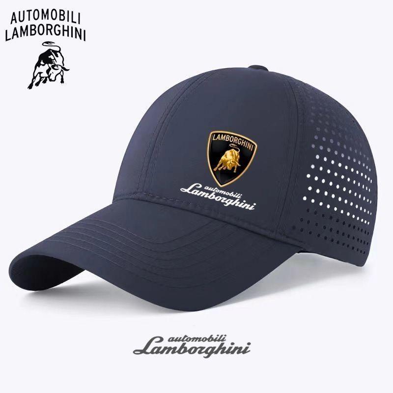 Adjustable Auto Emblems Baseball Cap Outdoor Sports Sun Visor Hat For Lamborghini Urus Huracan Aventador Premium Car Headrest gzhw7