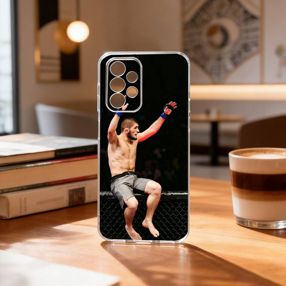 The Eagle Khabib Nurmagomedov  Phone Case Transparent Silicone Soft For Samsung S25,S24,S21,S22,S23,S30,Ultra,S20,Plus,Fe