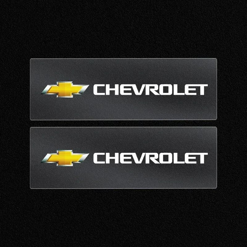 Car Steering Wheel Badge Stickers Car Door Handle Label Decal For Chevrolet Silverado Impala Malibu Cruze Camaro Blazer Spark