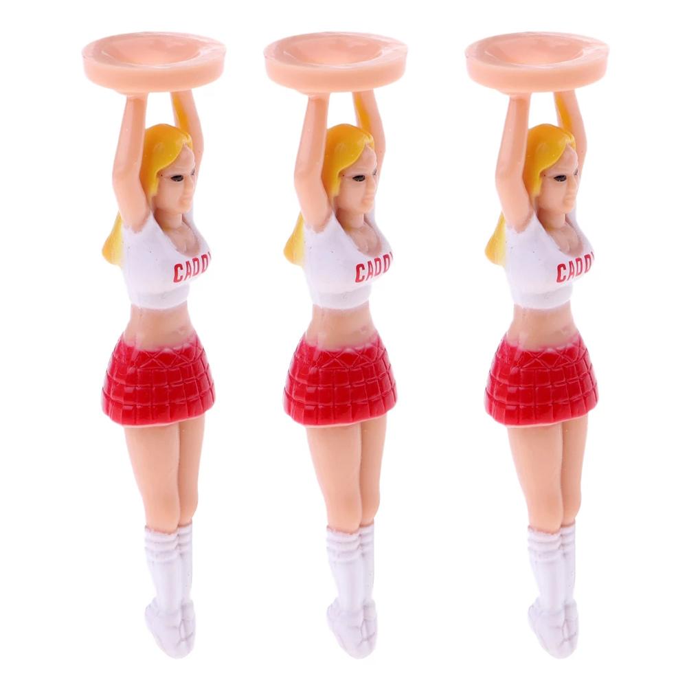 Girl Golf Tee Golf Balls Standing Lady Golf Tee Golf Ball Holder Cheerleaders Tee Golf Ball Tees
