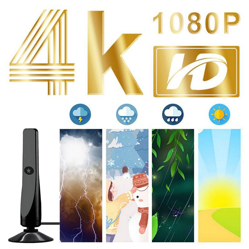 New Digital Tv Antenna Receiver Indoor And Outdoor High-Definition Digital Terrestrial Wave Hdtv Tv Antenna Supports Multiple Co