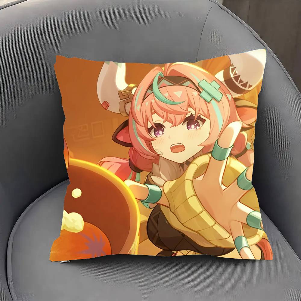 

Varesa Anime Game Genshin Impact Pillow Case Sofa Cushion Cover Room Home Decoration 30cm x 30cm