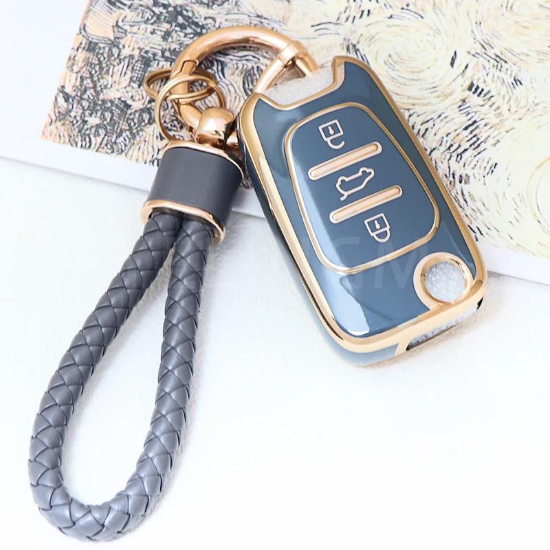 For Hyundai I20 I30 Ix20 Ix25 Ix35 Elantra Accent TPU Car Key Case Cover For KIA Sportage Rio 3 Soul Optima Ceed Pro K5 K2 Pride