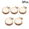 10/5Pcs Wooden Mini Embroidery Hoop Ring Round Pendant Cross Stitch Frame Kit For Crafts Sewing Accessories
