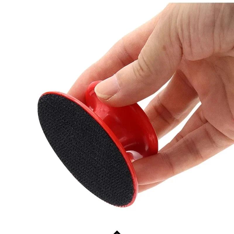 New 4 Inch Car Wax Applicator Pads Set with Red Handle Soft Sponge Applicators Foam Wax Pad for Polishing and Cleaning Cars