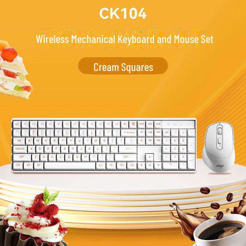 

Беспроводная механическая клавиатура и мышь Patriot CK104 - Black Forest Blue Axis для игр