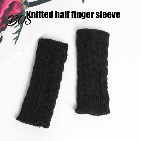 Elegant Winter Arm Warmers Women Ribbed Wrist Warmers, Stretchy Cable Knitted Fingerless Gloves, Stylish Fall Layering Sleeves Soft Warm Mitten, Half