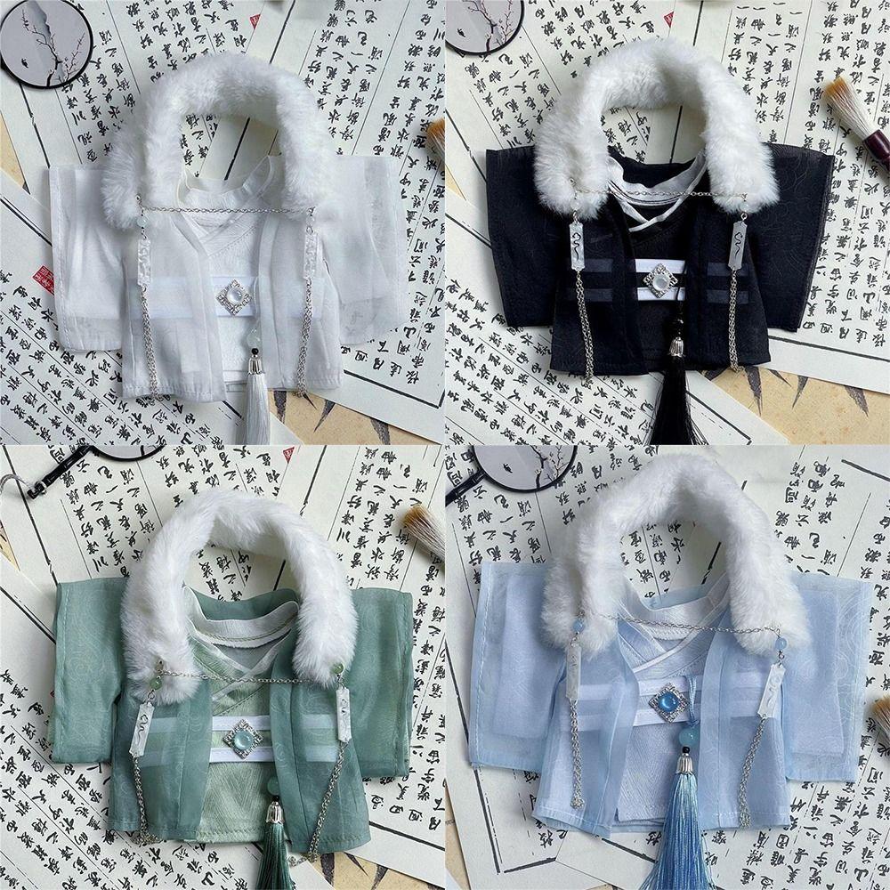 Kawaii 20Cm Doll Clothes Ancient Style Set Fashion Cool Robe Doll Outfit Costume Diy Doll Accessories