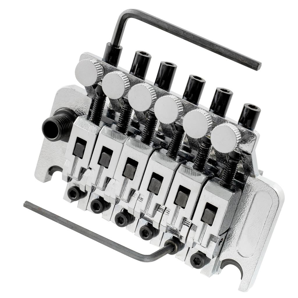 Musiclily Locking Tremolo Floyd Rose Type Bridge for Floyd Rose Electric Chrome Unit, Guitars,