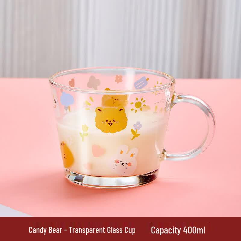 Large Capacity Heat-Resistant Glass Breakfast Mug