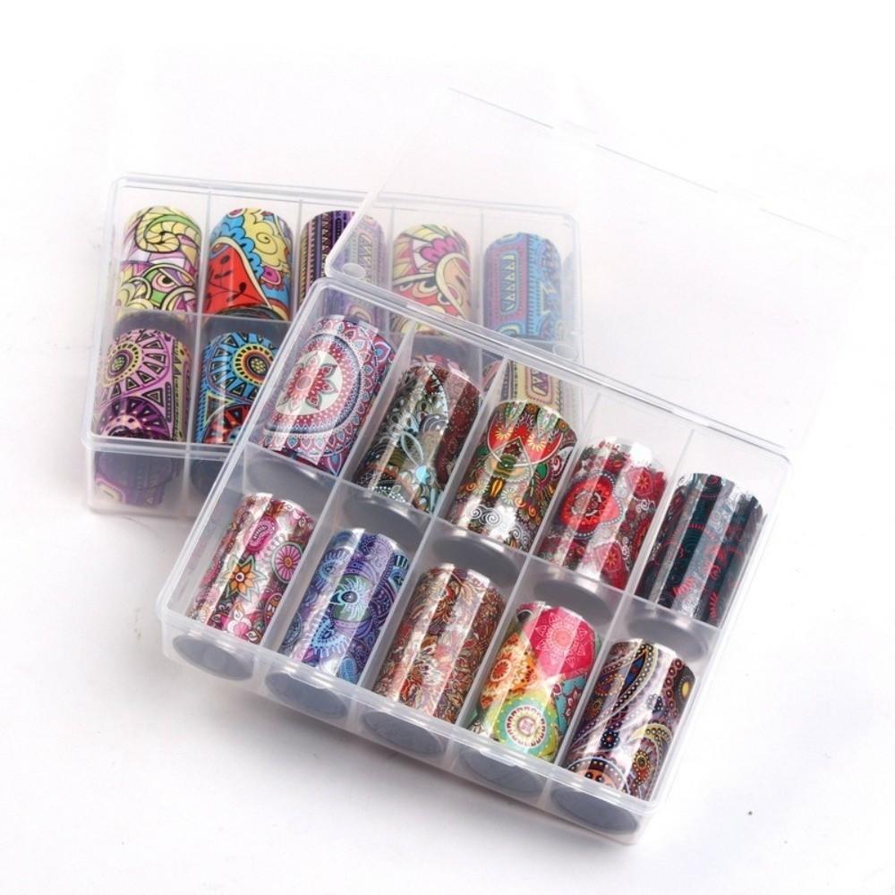 Flower Nail Foils The Starry Sky Nail Art Stickers Fashion Nail Stickers  Nail Decoration