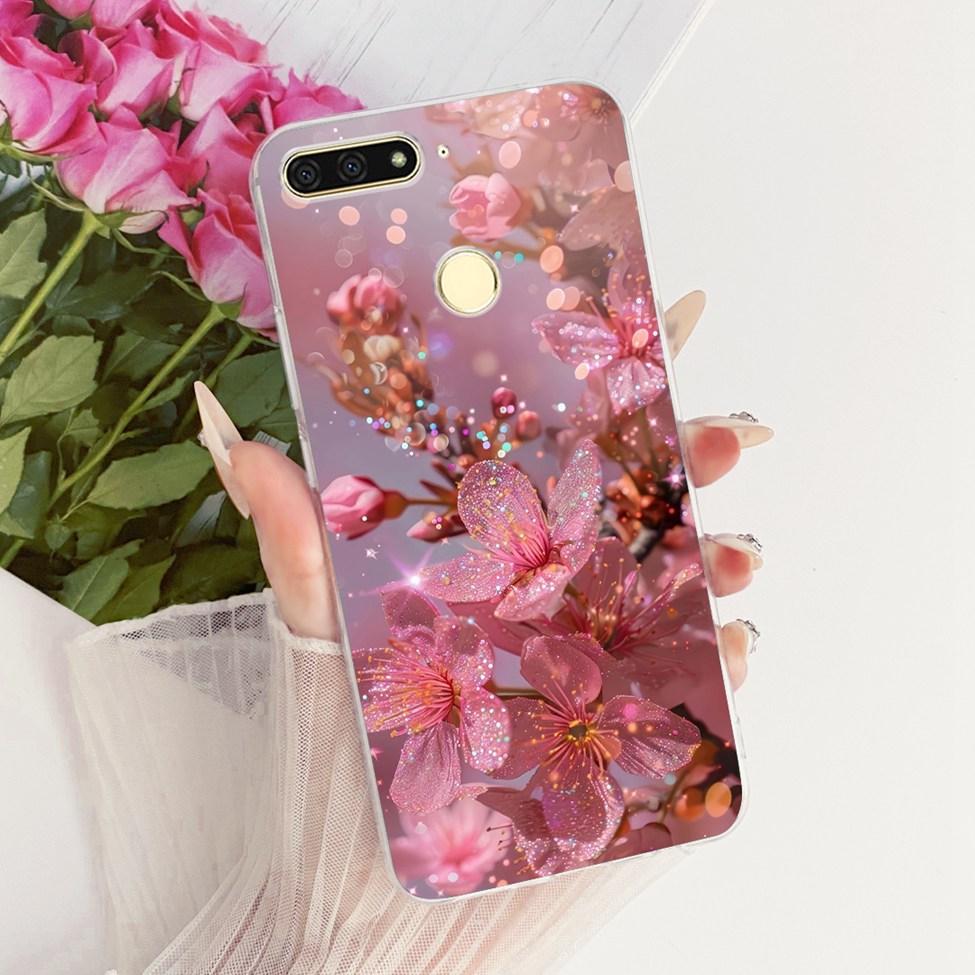 For Huawei Y6 Prime 2018 Case Transparent Cute Fashion Butterfly Funny Painted Casing For Huawei Y6Prime 2018 ATU-L31 ATU-L42
