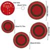 40-100cm Large Christmas Tree Skirt Living Room Decor Round Rug Red Christmas Tree Foot Cover Carpet Festive Home Party Decor