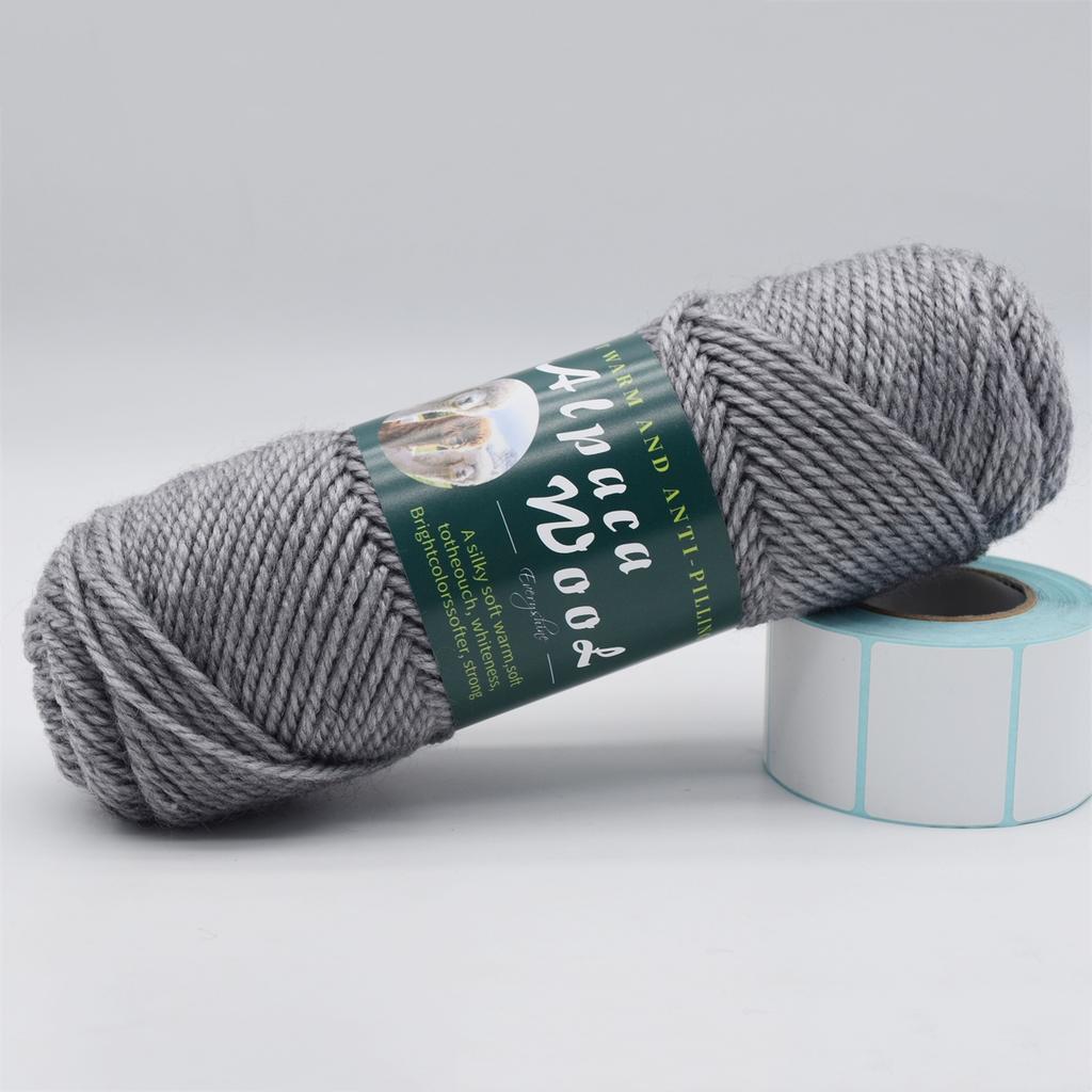3 Knäuel Alpakawolle Garn 100g/Knäuel, 110m/Knäuel Mehrfarbig Weich & Warm Strick- Häkelgarn für Pullover, Schals, Mützen – 3,5-4,5mm Nadeln/Häkelnadeln