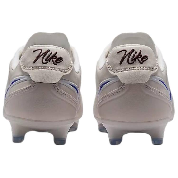 Nike Tiempo Ligera Pro FG Low Chalk White Unisex Cleats Tan Racer-Blue HQ3158-101