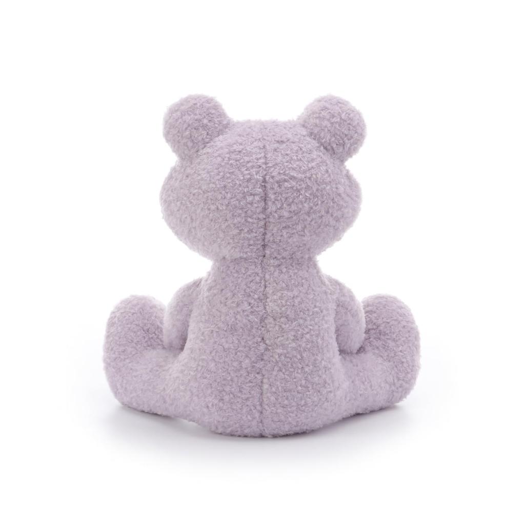 Apricot Lamb Purple Velvet Frog Plush Toy for Kids, Soft and Cute, Fluffy Purple Velvet Frog for Girls and Boys, 23cm
