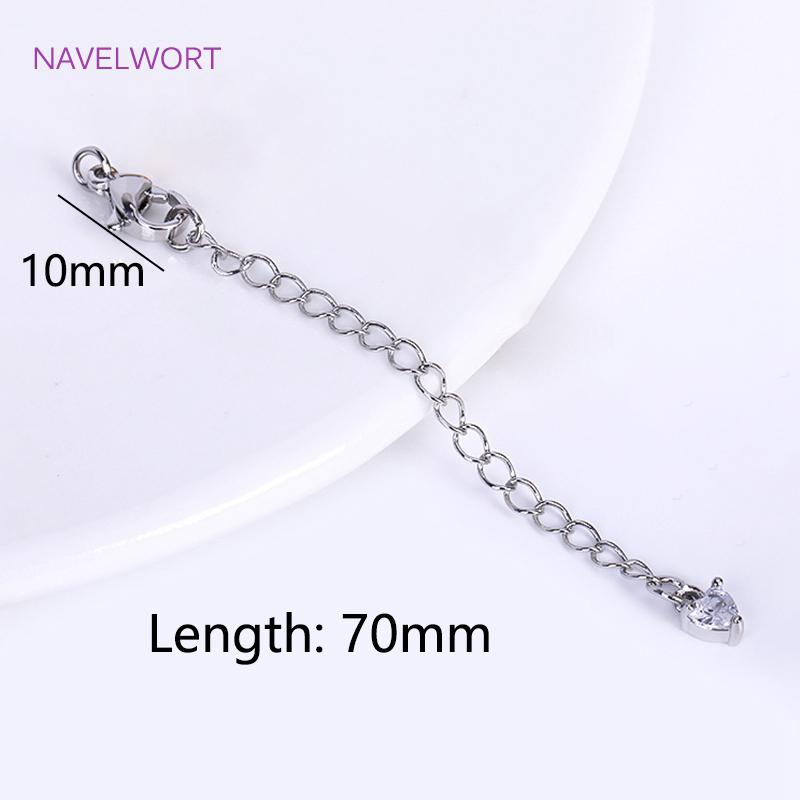 18 Karat Vergoldete 7,5 cm Verlängerungskette Für Schmuckherstellung, Handgefertigte DIY Armband Halskette Verlängerer Ketten Zubehör Teile