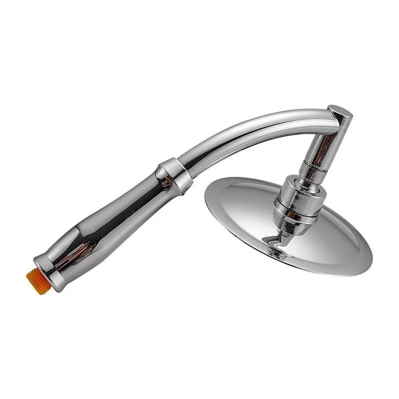 4 Inch Adjustable 2 Mode ABS Bathroom Shower Head Ultra-Thin Large Rainfall Shower Head High Pressure Hand Held Shower Head