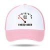 I NEED BEER Foam Trucker Cap Man Woman Summer Visor Mesh Baseball Hat Funny Fuel Gauge Print Unisex Casual UV Sun Fisherman Cap