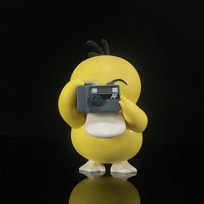 Pokemon Psyduck  Duck with Camera Cute Action Figure Toys 10cm with box