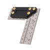 Stainless Steel Marking Ruler with 90-Degree Angle and Clear Positioning Holes for Accurate Woodworking and Craft Projects