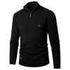 Men's Long-Sleeve Soft Touch Quarter-Zip Sweater