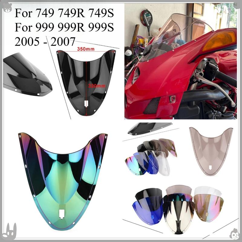 For Ducati 749 749R 749S 999 999R 999S 2005 2006 2007 Motorcycle WindScreen Screen Double Bubble Windshield Deflector Protector