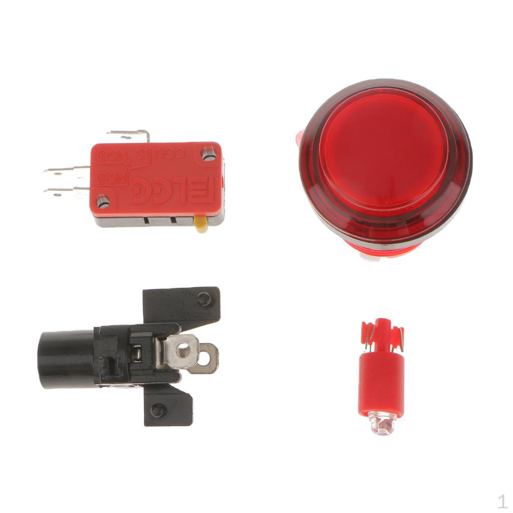 12 Volt LED Printhead Momentary Switch Impact Button 12V Illuminated With Selection