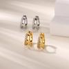 Elegant Stainless Steel Earrings Cubic Zirconia Gold Color Anti Fading Earrings for Women 2025 Wedding Jewelry Accessories Gifts